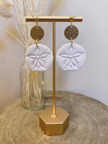 Sand Dollar Dangles - Gold